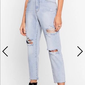 Nasty Gal Ripped Jeans